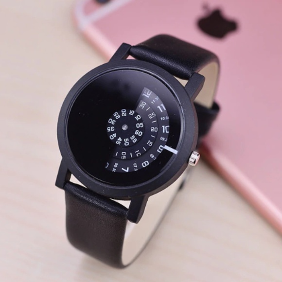 ⌚️NEW⌚️ Unisex Creative Leather Strap Quartz Watch - Picture 2 of 8